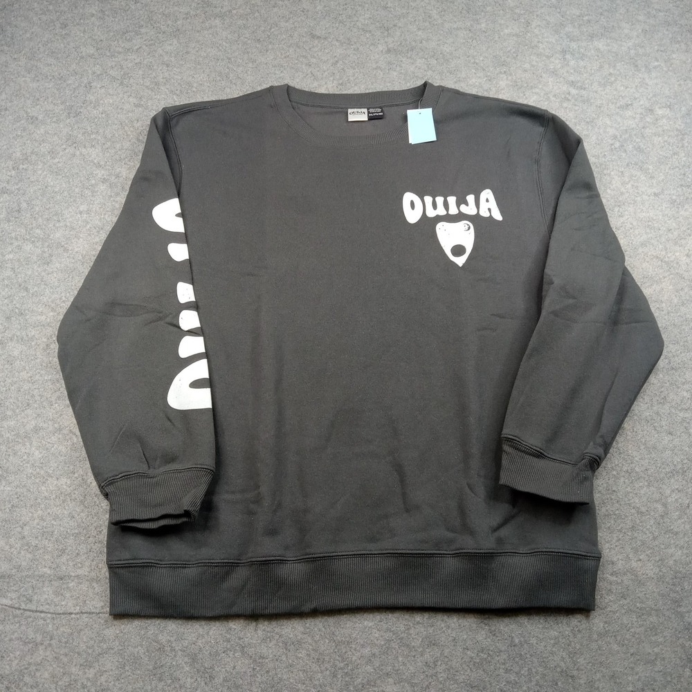 Ouija Sweatshirt Mens 3XL Black Mystifying Oracle‎ Board Graphic Crewneck Game 1